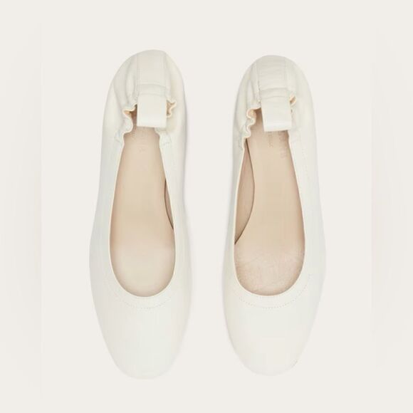 NEW EVERLANE The Day Heel in Bone Stacked leather - Picture 5 of 8